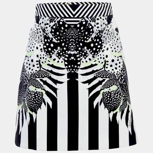 💙💖Just Cavalli Printed Crepe Mini Skirt